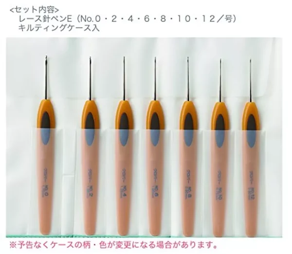 Lace
  Crochet Hooks 7 Size Set Clover Pen-E Yarn Knitting Craft Tools - Image 3