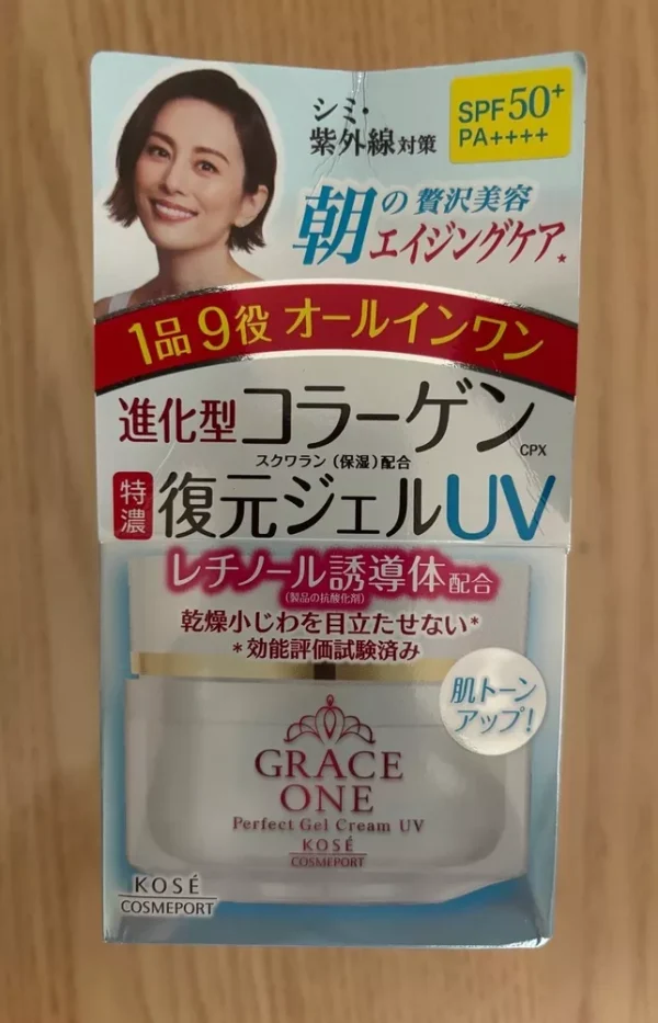 Kose Grace One Perfect Gel Cream UV 100g SPF50+ PA++++ Anti-Aging - Image 3