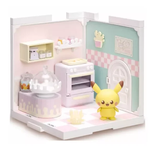 Poke Peace House Pokémon Doll Figure Toy: Pikachu and Milcery Kitchen H5.5in - Image 7