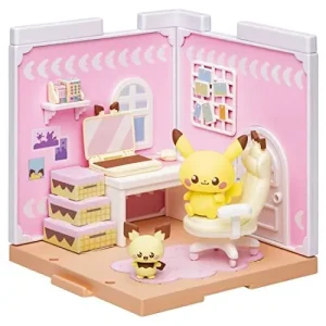 Pokemon Pokepeace House Hobby Room Pichu and Pikachu Toy Figure Goods