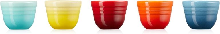 Le Creuset Stoneware Sake Set – Multi-Color Tokkuri & Ochoko Cups - Image 5