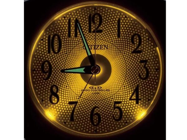 Citizen Analog Radio-Controlled Alarm Clock with Auto Night Light, Rhythm Design - Image 3