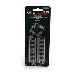 KATO N Gauge Crossing Track 90° 20-320 - Premium Model Railroad Essential for Seamless Transitions