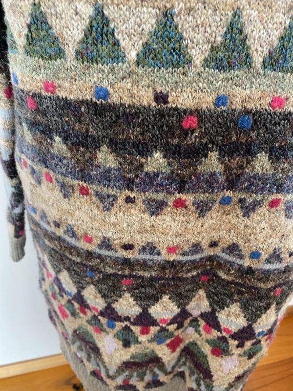Free People Nordic Fair Isle Pullover Tunic Sweater Dress M/L Eagle Wool - Image 4