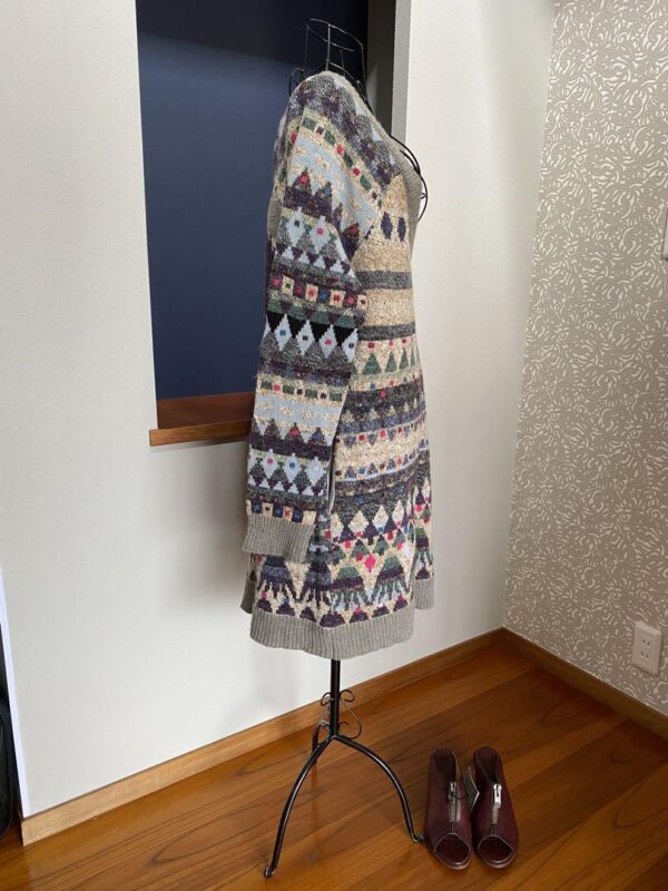Free People Nordic Fair Isle Pullover Tunic Sweater Dress M/L Eagle Wool - Image 5