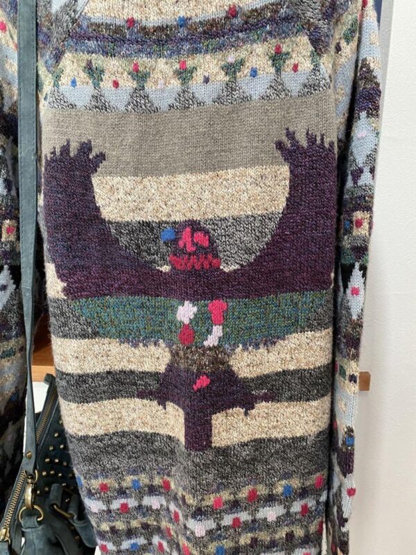 Free People Nordic Fair Isle Pullover Tunic Sweater Dress M/L Eagle Wool - Image 6