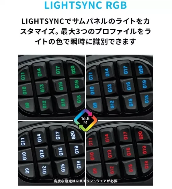 Logitech G600 MMO Gaming Mouse 20 Buttons 8200 DPI Precision Wired RGB - Japan New - Image 5