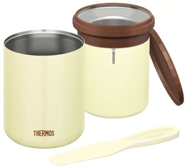 Thermos Ice Cream Maker 200ml - Vacuum Insulated Dessert DIY Cookie - Stainless Japan