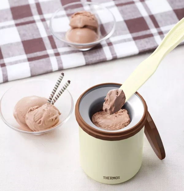 Thermos Ice Cream Maker 200ml - Vacuum Insulated Dessert DIY Cookie - Stainless Japan - Image 4