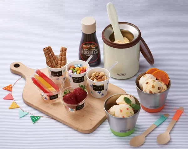 Thermos Ice Cream Maker 200ml - Vacuum Insulated Dessert DIY Cookie - Stainless Japan - Image 5