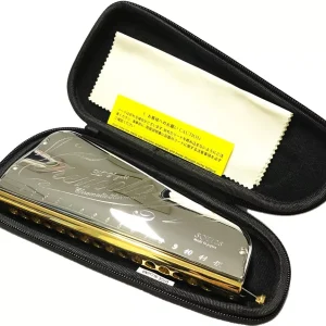 Suzuki SCT-128 Tremolo Chromatic Harmonica w/EVA Case - Silver Professional Japanese Quality