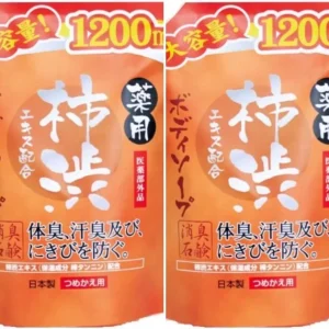 Max Medicinal Persimmon Body Soap Refill 1200mL x 2 Set  Japan