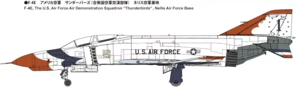 Fine Molds 1/72 US Air Force F-4E Fighter Thunderbirds Model - Image 6