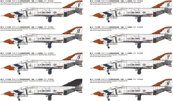 Fine Molds 1/72 US Air Force F-4E Fighter Thunderbirds Model - Image 9