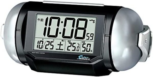 Seiko Super Raiden Radio Wave Digital Alarm Clock - Model NR523K