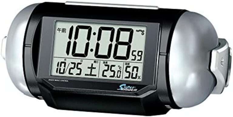 Seiko Super Raiden Radio Wave Digital Alarm Clock - Model NR523K