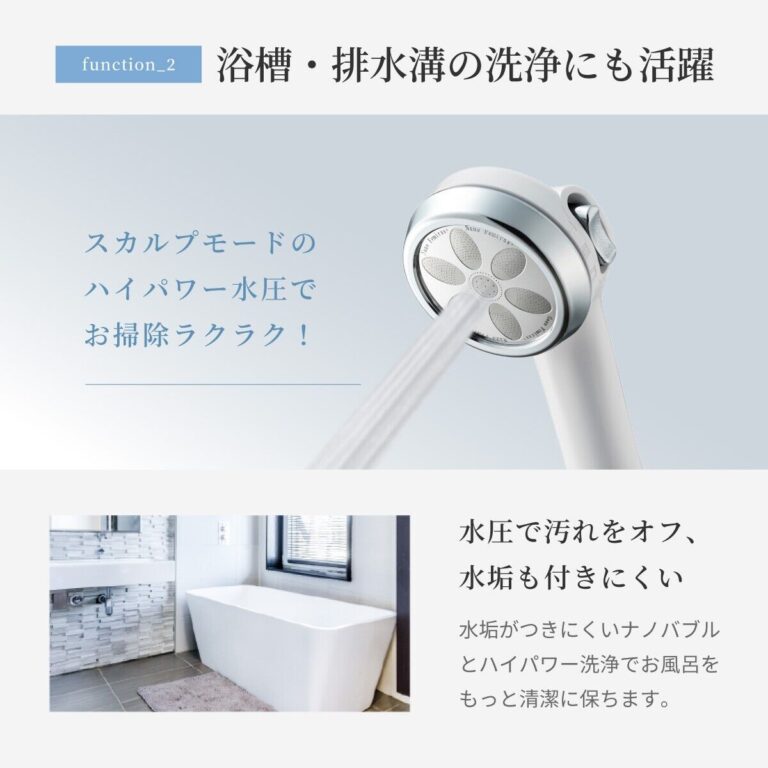 NanoFemiras Plus Shower Head Japan | Ultra-Fine Nano Bubbles, 3 Modes, Water Saving - Image 5