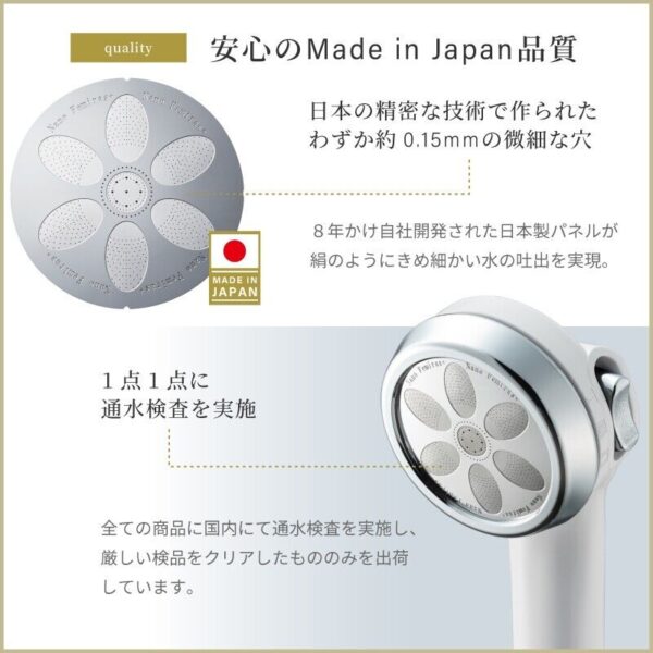 NanoFemiras Plus Shower Head Japan | Ultra-Fine Nano Bubbles, 3 Modes, Water Saving - Image 10
