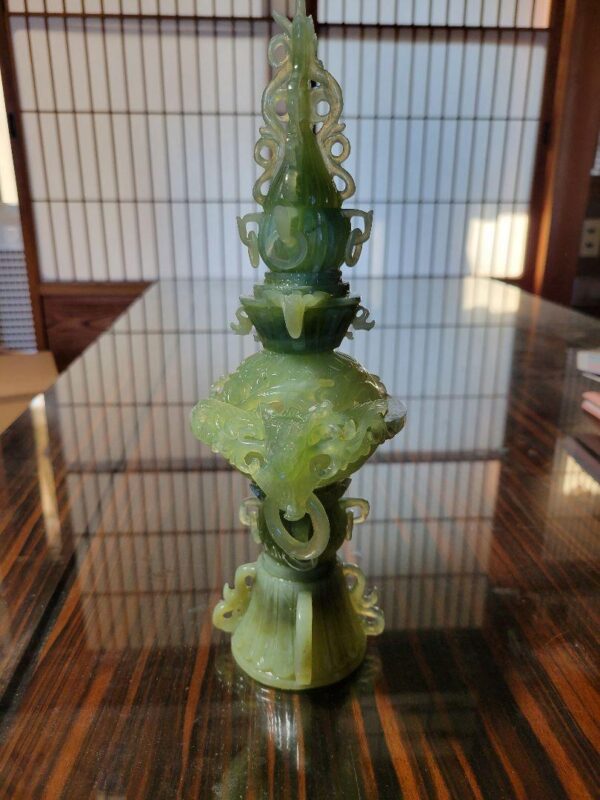 Antique Jade Incense Burner (With Damaged Parts) – Rare One-of-a-Kind Item - Image 2