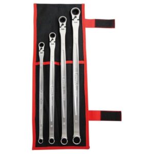 TONE RMA400L Ratchet Box Spanner Set Super Long Swing 4 Piece Made in Japan
