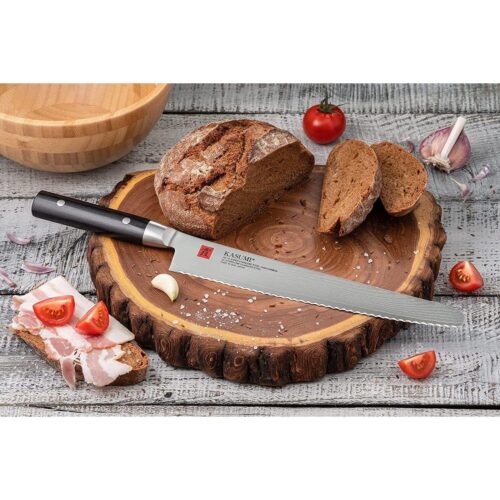 Sumikama Kasumi Damascus Steel Bread Knife 250mm 86025 - Image 2