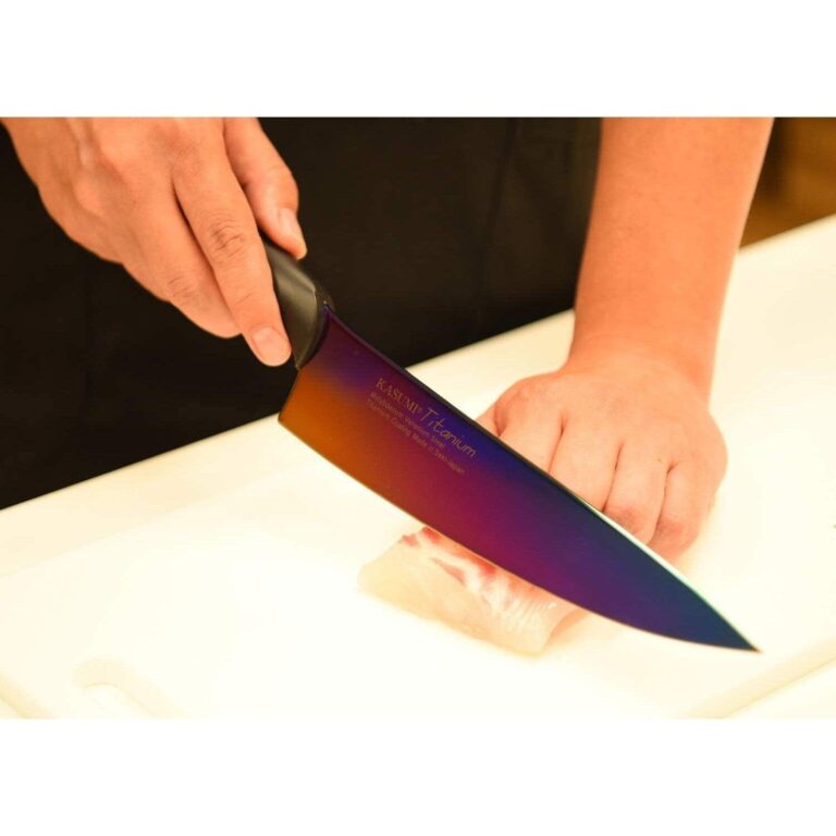 Sumikama Kasumi Titanium Kitchen Knife Opal 200mm - Image 4