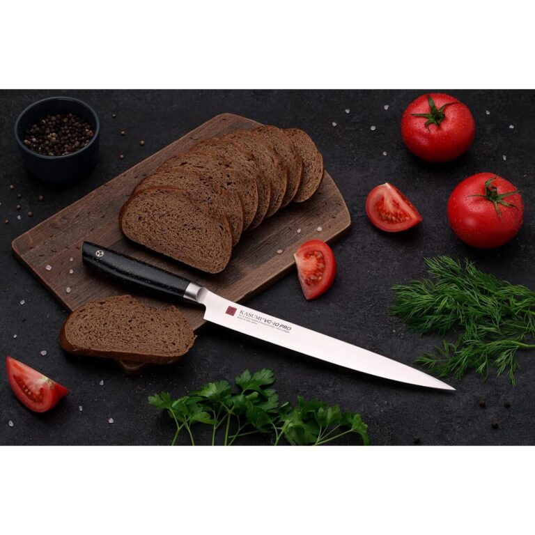 Sumikama Kasumi VG10 Ham Slicer Thin Slicing Knife 24cm - Image 4