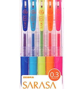 Zebra-Sarasa-03mm-5pc-Gel-Pen-Set