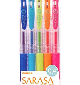 Zebra-Sarasa-04mm-5pc-Gel-Pen-Set