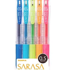 Zebra-Sarasa-05mm-5pc-Gel-Pen-Set