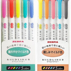 zebra-mildliners-10pc-new-colour-set