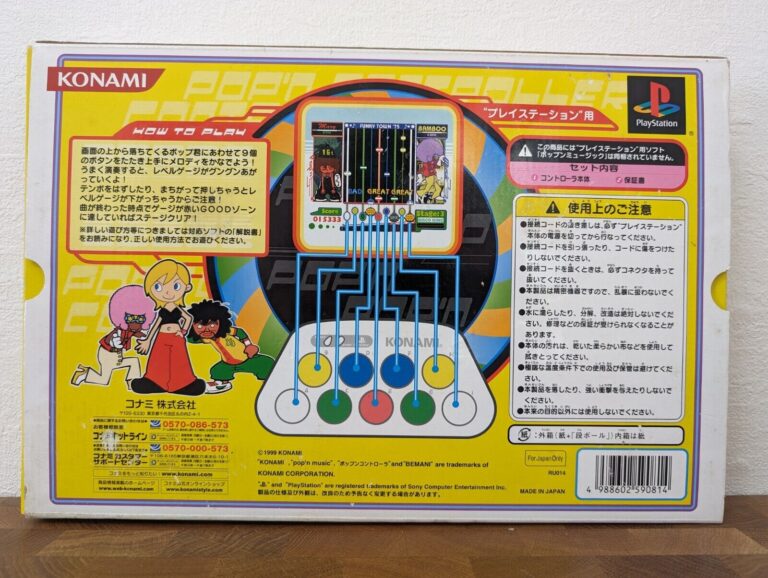 Pop'n Controller Sony Playstation PS1  + Game Pop'n music 1 Japan tested - Image 6