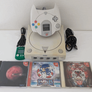 SEGA DreamCast Console (HKT-3000) & Controller Plus Sonic Adventure Guily Gear x
