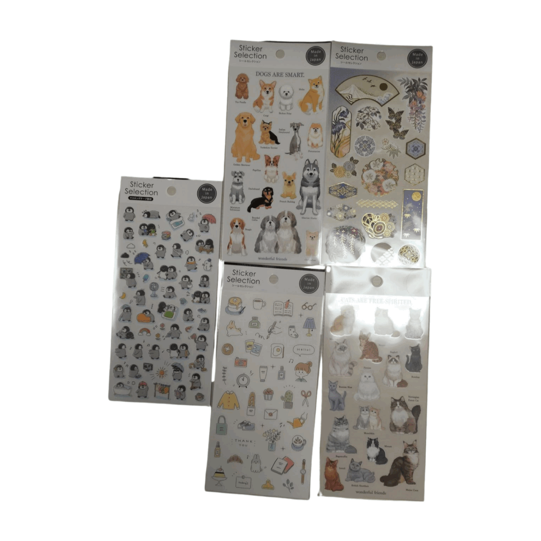 Cute Kawaii Japanese Stickers 16 mixed sheets 1050 sticker - Image 7