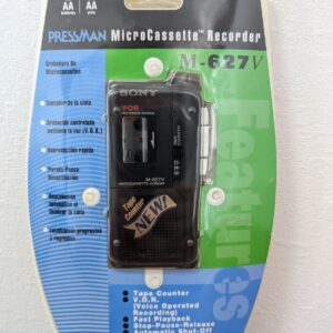 NOS Sealed SONY Pressman M-627V MicroCassette Voice Recorder