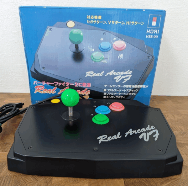Boxed HSS-09 Hori Real Arcade V7 Fight Stick Controller Sega Saturn