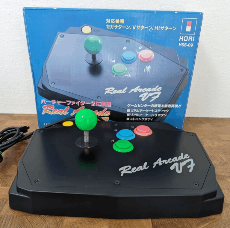 Boxed HSS-09 Hori Real Arcade V7 Fight Stick Controller Sega Saturn