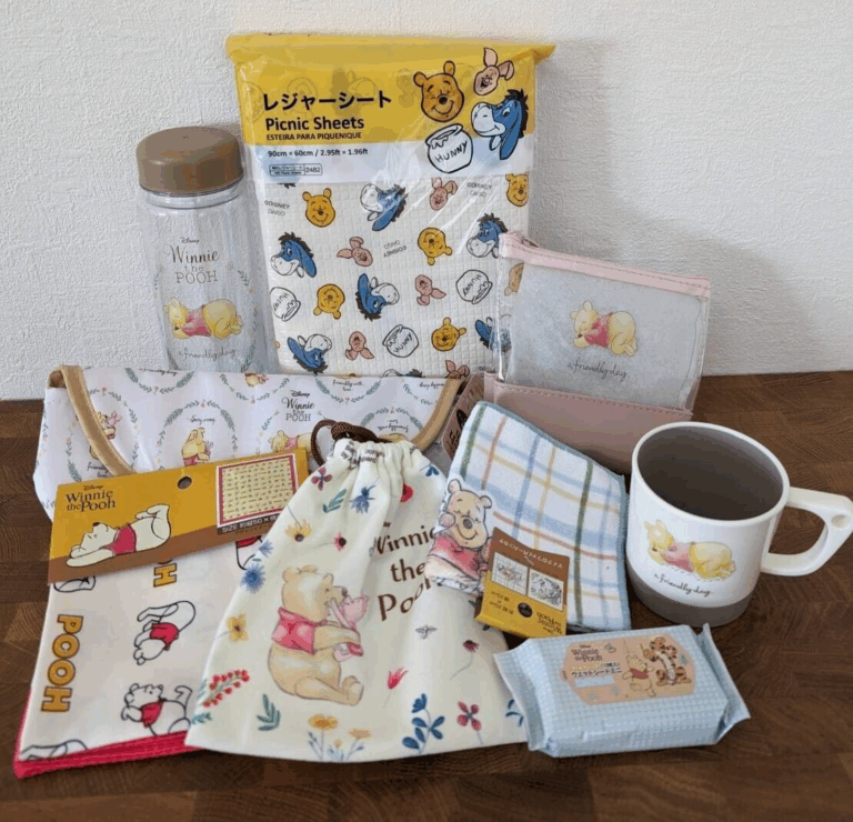 Winnie the pooh 9 piece set From Japan